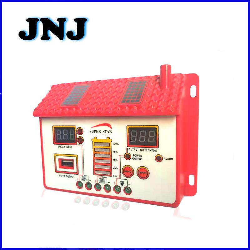 JNJ房子型太阳能控制器30A12V/24VLED数显屏带USB