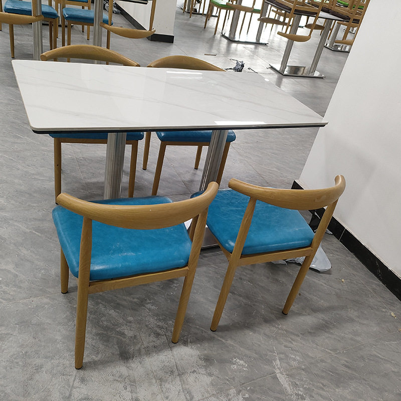 四位分体餐桌餐饮面馆烧烤经济型商用小吃快桌子餐厅餐桌椅组合