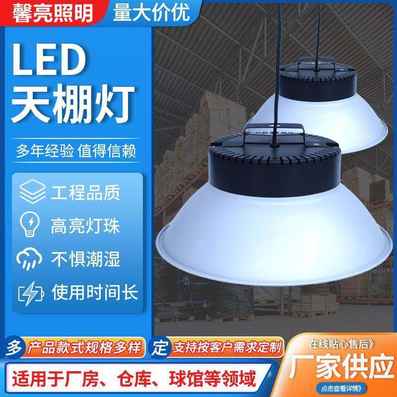 LED高天棚灯工业厂房车间仓库体育馆吊灯100W200w天棚灯