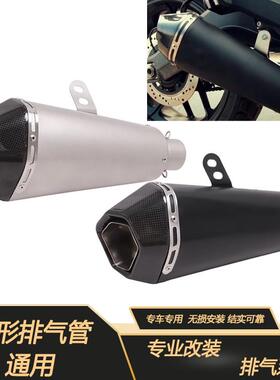 FIRETORCH适用于ZX6R10R赛600追350DUKE250RC390ADV改装排气管