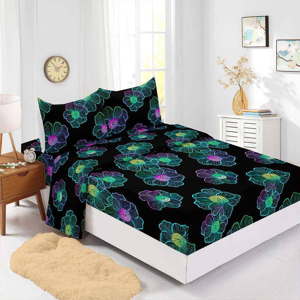 四件套床笠床单数码印花床垫保护套外贸床上用品花植物,机械设备,其他机械设备,淘宝优惠券,粉丝福利购,淘宝优惠卷