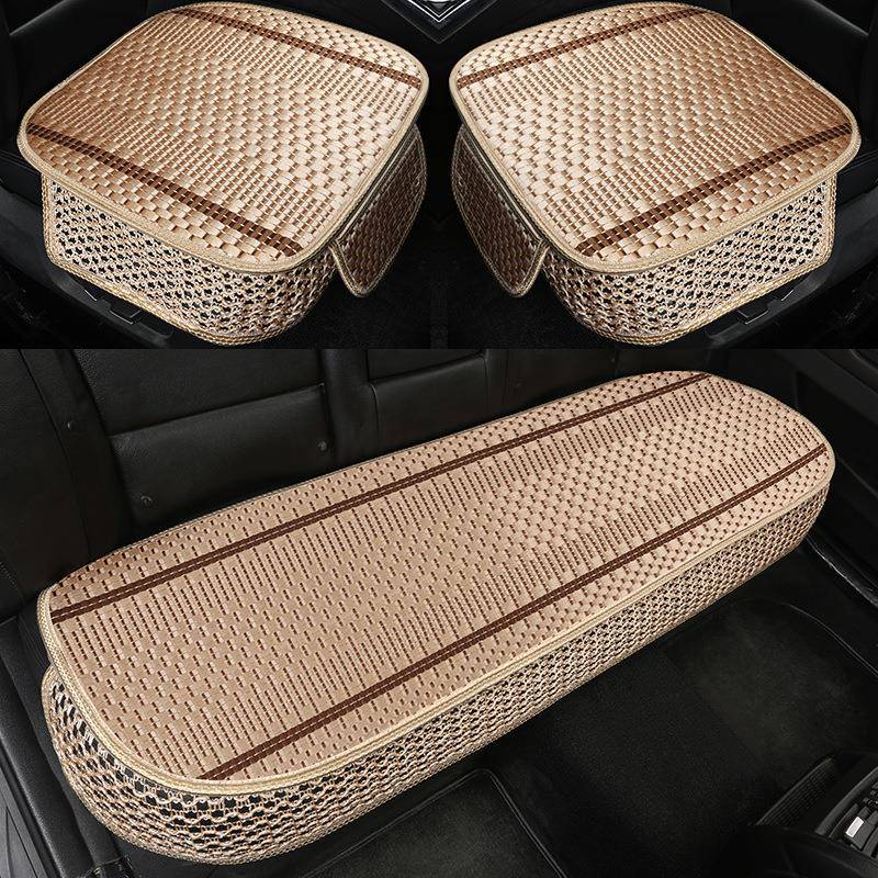 汽车坐垫四季通用单片冰丝车垫子单个屁屁垫后排无靠背三件套座垫