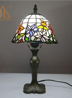 书供货欧洲XPK南美北美彩学色玻璃灯DYI台护眼阅读生房立式台灯