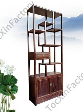 JGP1实木小博古工架中式现代简约艺品置物架客多宝阁85791架展示