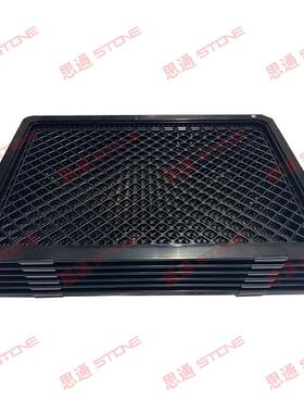 色防静周电塑料方盘黑色加厚黑SXEQD物料转E箱