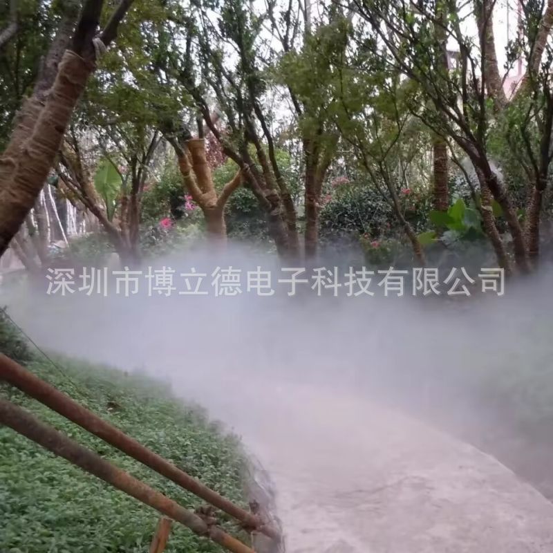 四川户外人造冷雾雾森系统景观工程小区景点造景互动设施降温去尘