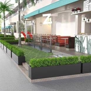 不锈钢花商箱外防腐室外广场户槽业街外摆LLR花长方形种植箱钉制