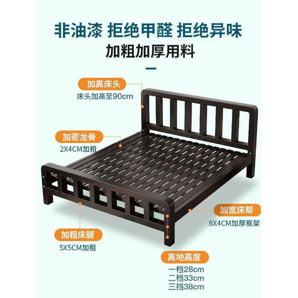 铁艺双人现代简约.床米加厚加固铁架单床.VUC经床人济型宿舍铁床