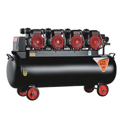 无油空压工机气泵小型高压空气压缩工业充气泵75453便携木喷漆打