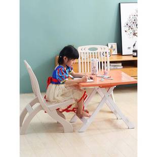 塑料小桌子式 可折叠桌家用幼摊儿园习YUN学桌餐桌户外便携摆吃饭