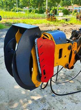 掘抱锯抓夹锯挖木头木SWG头多功能抓锯一体厂机家现货全自动抱锯