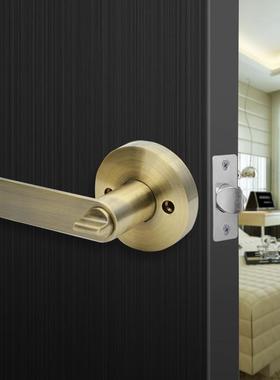 球形通式用型黑色室内门锁锁卫生间卧室门把ZGM手美三式执手杆锁