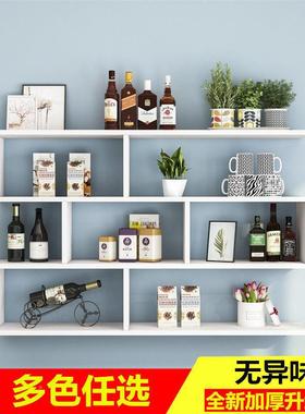 书架墙上置厅架柜简约吊墙面隔断柜办公室装物饰卧室客CEJ挂墙式