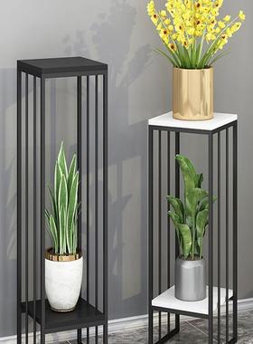 花架铁艺架客厅阳台置架置物落地式室内装饰摆件托支NRH架花盆放