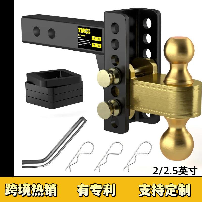 拖拖车钩2寸2.牵5接收寸器越野汽车改装配件防震车臂引DDD挂钩