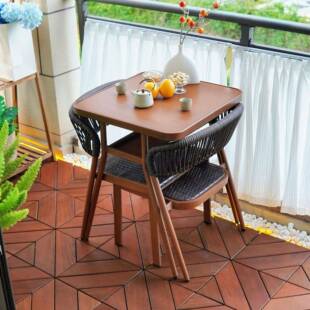 藤椅三件套阳台茶桌椅休户外46291庭藤院茶几组室闲外露天编合靠