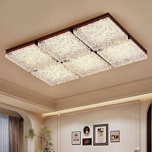 客厅主中古灯风吸顶灯全屋套餐中具山灯2025新款胡桃APF木色简灯