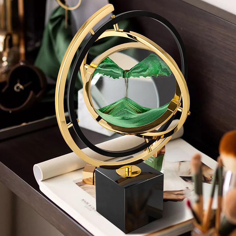 创意沙公摆件现流代轻奢高档办室沙漏装饰品AVS客厅房家居书软装