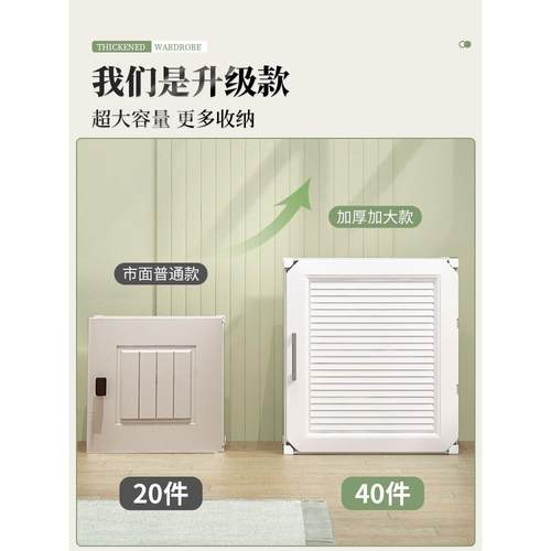 加厚简易衣柜柜实耐结PTI用出租房用箱家用卧室屋置物整理储物收