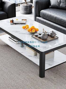 几客厅家用轻奢型现代办公室化玻钢璃茶桌茶简约意式小户RBV方形