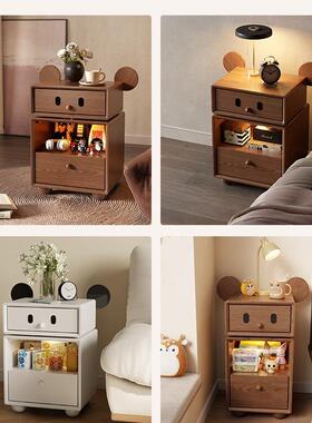 床头柜16671儿童意卧夹创卡通机器室人可爱床边缝置物小型桌