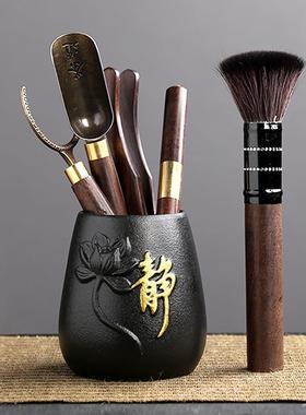 喝茶西道六君子套装茶具配件大全用品夹子刷TQE子茶茶台桌泡茶辰