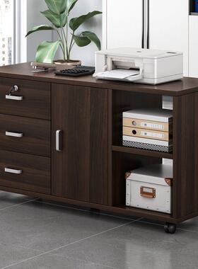 可移动办公文件柜资料物柜桌下多层抽屉储落室地式矮柜柜档YFQ案