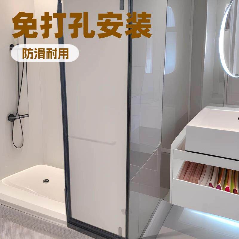 淋浴房简易整体卫生间l型折叠门小户型浴屏玻璃干湿分离隔断