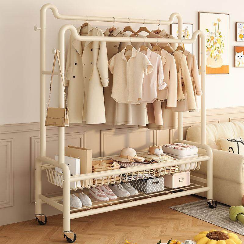 简易衣服收纳置物架双杆挂衣架子衣帽架落地衣架卧室内家用晾衣架,机械设备,其他机械设备,淘宝优惠券,粉丝福利购,淘宝优惠卷