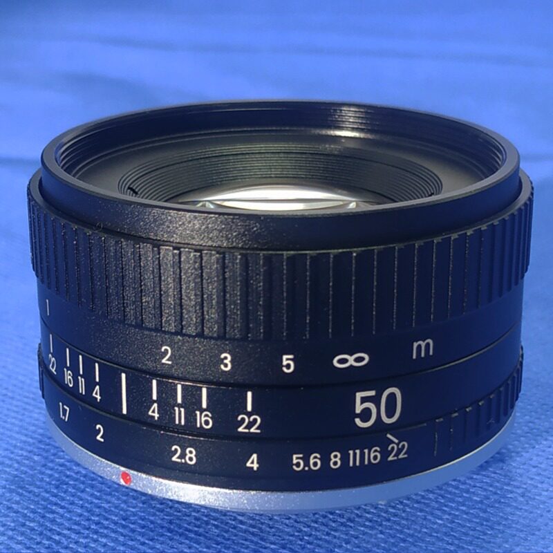 50mm F1.7大光圈人像定焦镜头 微单单反手动镜头全画幅镜头小痰盂