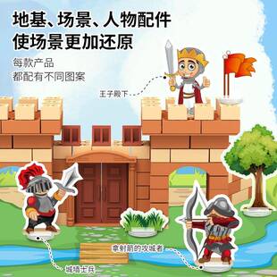 6BVQ泥瓦匠盖房子砌墙玩具搭房儿童建筑师手工造别墅砖头小屋迷你