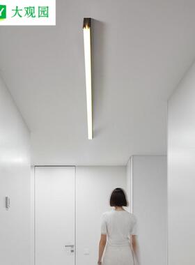 客厅灯现代简约吸顶灯家用北欧客厅主灯线性极简led灯餐厅灯具X1