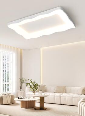 客厅主灯极简2023年新款白色网红LED吸顶灯现代简约广东中山灯