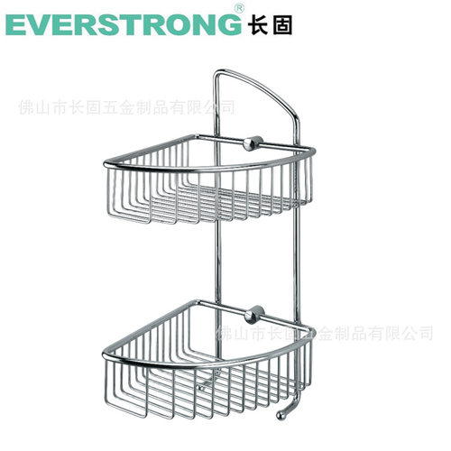 批发304不绣钢ST-V4107小圆座双层圆条网篮转角双层网架