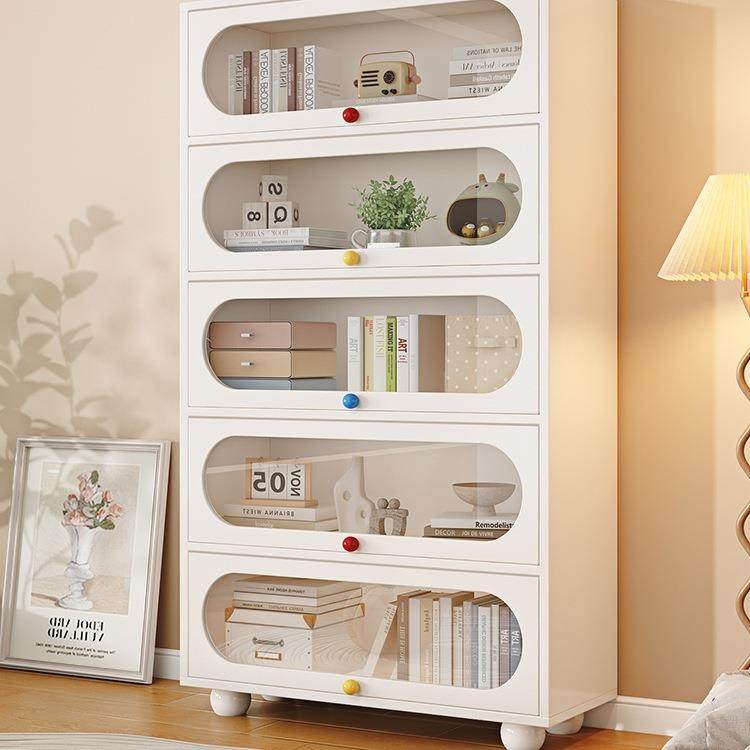 防尘书柜家用收纳儿童展示柜带玻璃门实木落地书架客厅储物柜组合,纺织面料/辅料/配套,纺织机械配件,淘宝优惠券,粉丝福利购,淘宝优惠卷