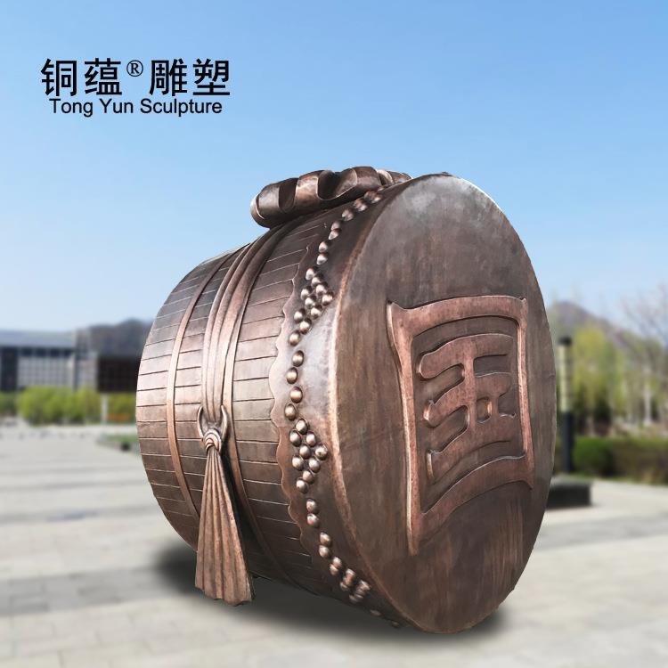 锻铜大鼓雕塑铸铜大鼓雕塑锻铜浮雕直销锻铜壁浮雕铜鼓雕塑