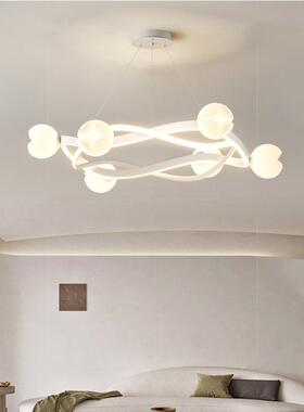 2025新款意花瓣铝33843圆材客厅吊灯高档尚极简环卧室吊线创灯餐