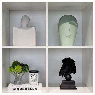 家居饰品摆件CHQ相Z花组合H架2柜542 样板房现代酒客厅创意软装