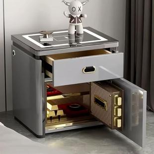 智多能床头收柜保险柜体简约现代一无线充电功能卧室保XPR险箱纳