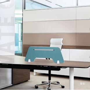 无品牌/办隔公桌板屏风五断工位隔板网格挡布艺桌面隔挡板办公金