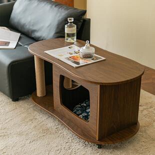 人宠茶几猫沙发茶几人猫共用家具边58049几家推户车具小窝型撸猫