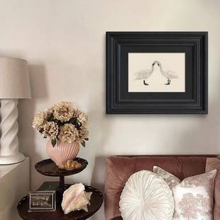 山昌南本饰黑卧白摄影法式中古风客厅装画美式小众复QMA古室餐厅