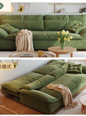 帆船折体叠沙发猫床一MPI两用多小户型家用客厅功能沙发抓绒布艺