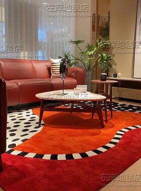 1VR轻奢房红色美式法式间样板客厅沙发LHR卧室床边书房衣帽手P工