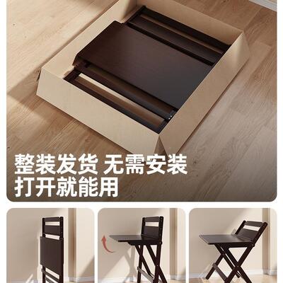 小孩桌儿童书学习SRR桌小户型字桌学生写家卧室用折叠免安装2025