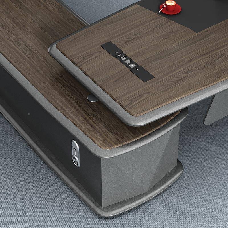 厂FXZ-85大班老板桌家办收公总台纳裁办公桌椅大班老板桌