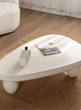 奶风网红芭叶客厅小茶几蕉202XUP5新油款家用轻小奢现代户型简约