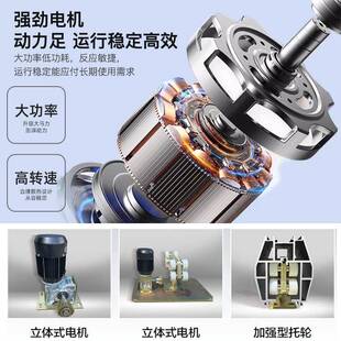 智能电动14807悬浮平移门厂门单铝合金直线门学校工位电动大门伸