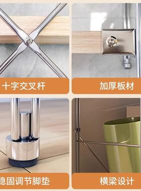 日式置物架货架微地多层书架展落架示架客厅阳台78809储物架波炉