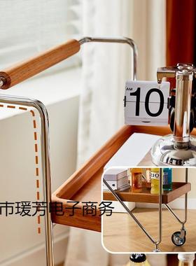 木边几移小车现代简约推双层收纳小茶实几茶水车动小86849户型中